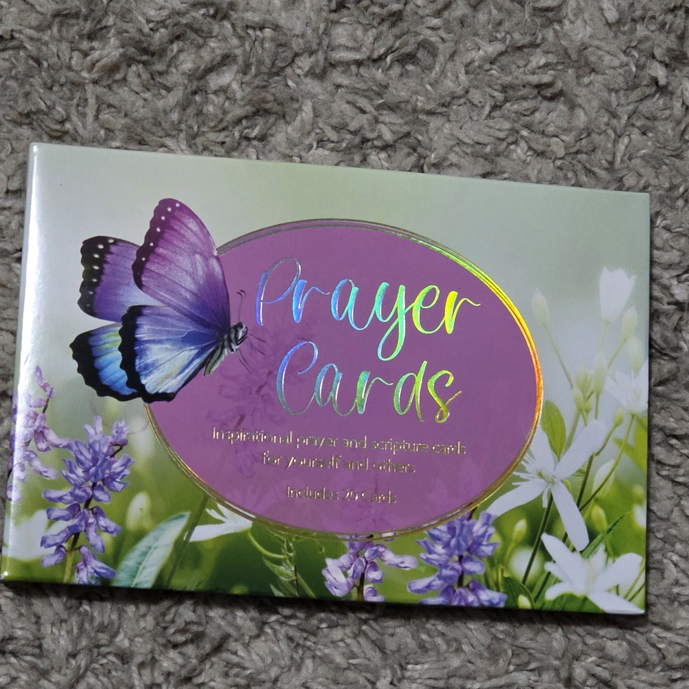 Prayer‎ Cards with Butterfly Design